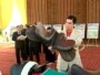 Berdimuhamedow Ahal welaýatynyň Ruhabat etrabynda gurulýan atçylyk toplumynda, 28-nji iýul.
