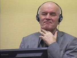 Former Bosnian Serb military commander Ratko Mladic