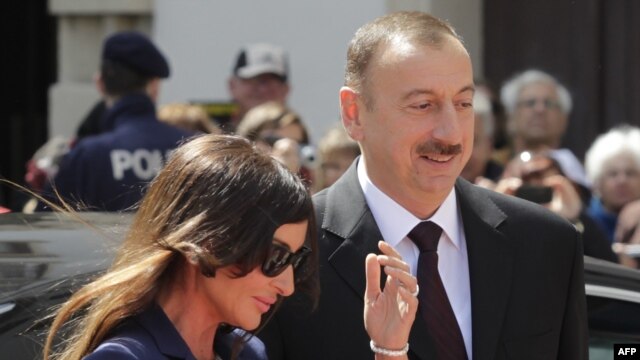 Azerbaijani President Ilham Aliyev and his wife, Mehriban Aliyeva (file photo)