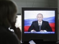 In Putin's televised address, he again warned that Russia must 'ensure continuity' (AFP)
