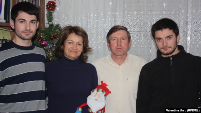 Valeriu Ticu cu familia