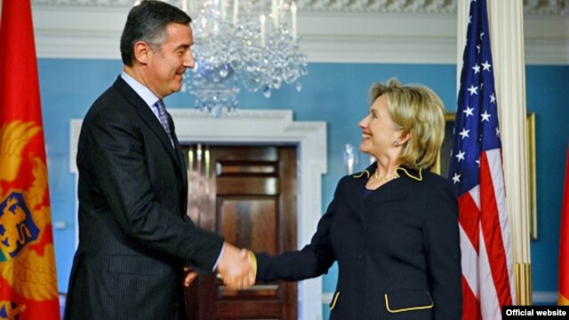 Milo Đukanović i Hillary Clinton, 2010.