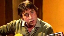 Stop cadru din ultima înregistrare a lui Vîsoțki pentru porgramul Kinopanorama al postulului de televiziune sovietic Canal Unu, 22 ianuarie 1980.