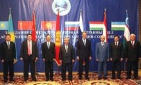 The ministers in Bishkek today (RFE/RL)