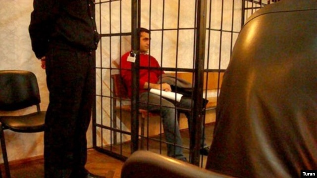 Activist Baxtiyar Haciyev was arrested after calling for demonstrations against the government via Facebook and now faces two years in jail for allegedly dodging military service.