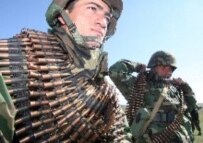 Georgian soldiers train during a military drill under U.S. military instructors' supervision in March (epa)