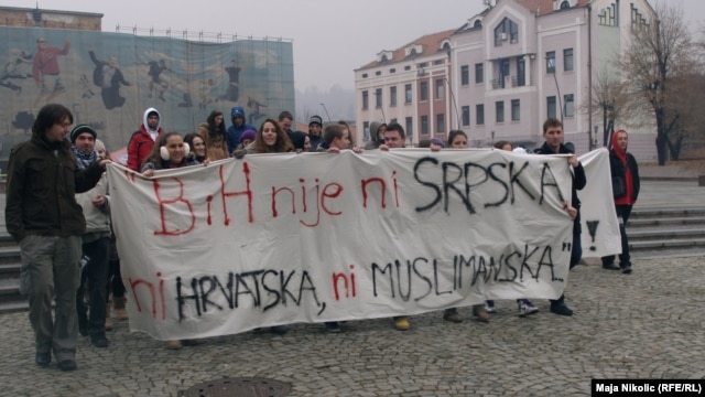 Protest u BiH na Dan republike 25. novembra, ilustrativna fotografija