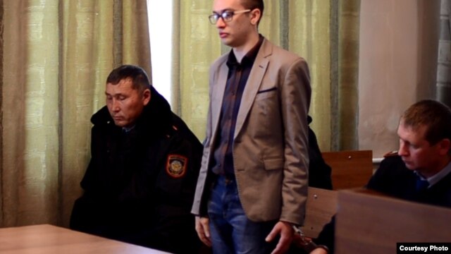 Блогер Игорь Сычев в суде по делу о призывах к сепаратизму. Риддер, Восточно-Казахстанская область. 