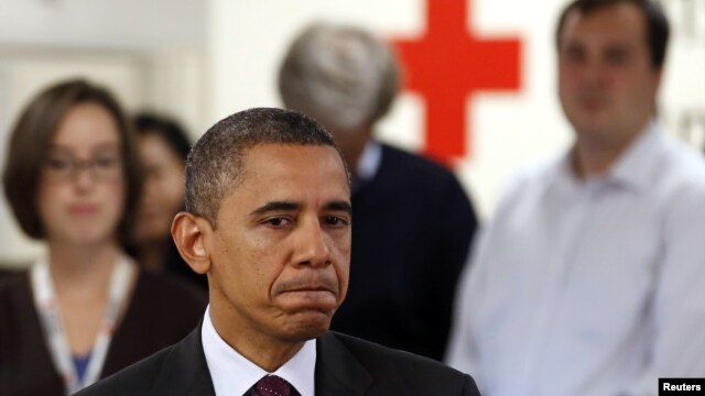 Obama u Crvenom krstu u Vašingtonu nakon udara oluje Sandy