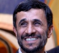 Ahmadinejad arriving in Senegal on September 13 (epa)