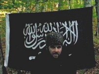 Doku Umarov in a still from his video (RFE/RL)