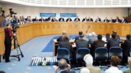 France -- Grand chamber of the European Court of Human Rights, Strasbourg.