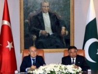 Musharraf (right) with Turkish President Sezer on February 5 (epa)