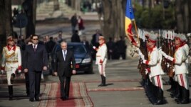 Preşedintele ales Nicolae Timofti la ceremonia de inaugurare în funcţie, 23 martie 2012