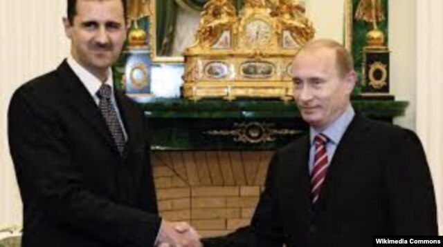 Встреча Башара Асада с Владимиром Путиным в октябре 2015 года