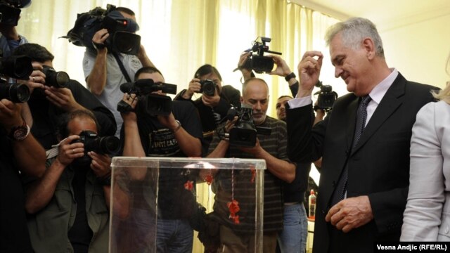 Tomislav Nikolić na izborima u Srbiji, 20. svibanj 2012.