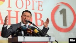 Conservative Prime Minister Nikola Gruevski (file photo)