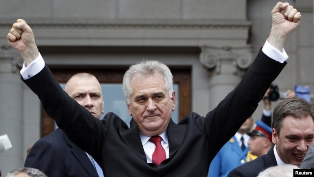 Tomislav Nikolić stiže na polaganje zakletve, 31. maj 2012.