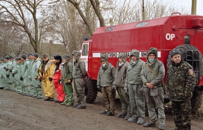 An army of health workers at the ready during an outbreak in Ukraine (ITAR-TASS)