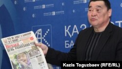 «Журналисты в беде» сөз бостандығын қорғау ұйымының жетекшісі Рамазан Есіркепов. Алматы, 14 сәуір 2014 жыл.
