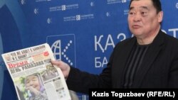 Рамазан Есергепов, руководитель прессозащитной организации "Журналисты в беде". Алматы, 14 апреля 2014 года.