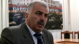Armenia -- Petros Makeyan, leader of the Democratic Fatherland party, Yerevan, 05Apr2011