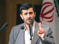 President Mahmud Ahmadinejad speaking today in Tehran (AFP)