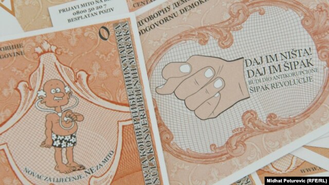 Iz jedne od antikorupcijskih kampanja nevladinog sektora u BiH, 2011.