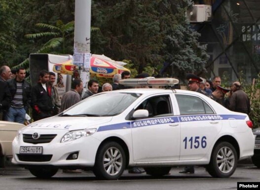 Armenia -- A road police car.