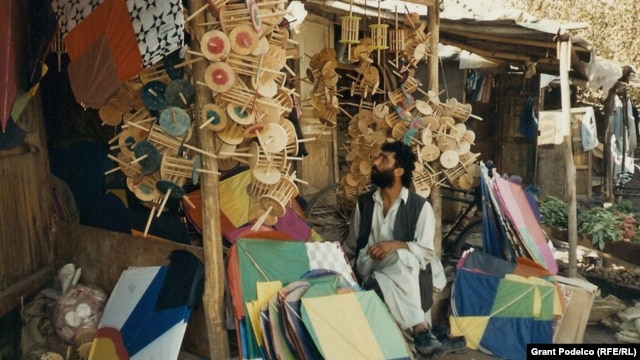 A Kabul shop catering to kite enthusiasts