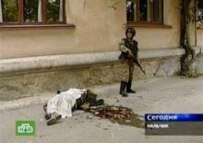 The fighting left bodies in the streets