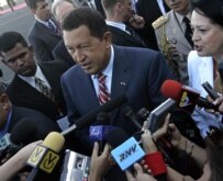 Chavez arriving in Minsk on July 23 (Bymedia.net)