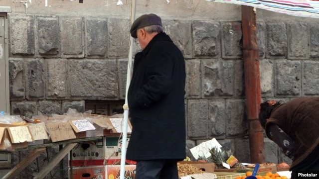 Armenia -- Street trade in Yerevan.