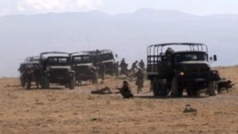 Armenia - Soldiers of the Peacekeeping Brigade hold exercises monitored by NATO officers, 20Sep2012.