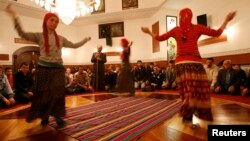 Alevi worshipers dance during at a community center in Istanbul. (file photo)