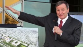 U.S. Ambassador to Afghanistan Karl Eikenberry briefs press about the new building  