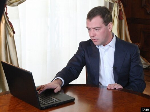 Do I feel lucky? Russian 
President Dmitry Medvedev is a self-professed Internet buff. 