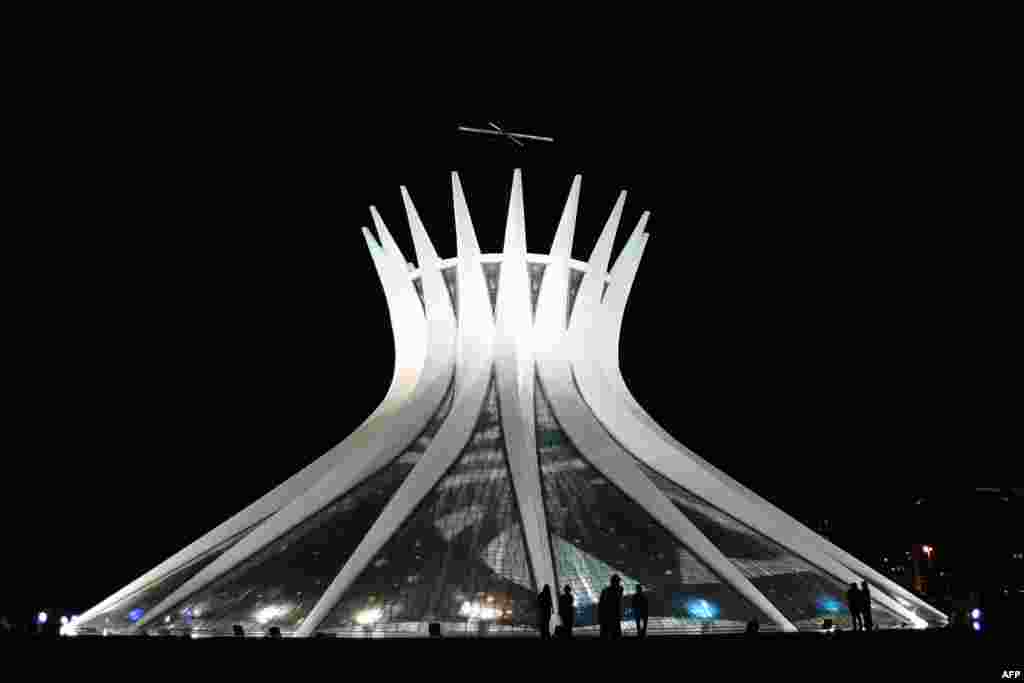 Brasilia's cathedral, the Metropolitana Nossa Senhora Aparecida, inaugurated in 1960