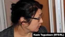 Гузяль Байдалинова, редактор и собственник оппозиционного сайта Nakanune.kz, после вынесения приговора. Алматы, 23 мая 2016 года.