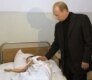Russian President Vladimir Putin visiting victims of the hostage taking in Beslan on September 4, 2004 (TASS)