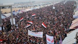 من تظاهرة حاشدة في الأنبار في يوم 25/1/2013