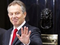 Tony Blair leaving Downing Street on June 27 (AFP)