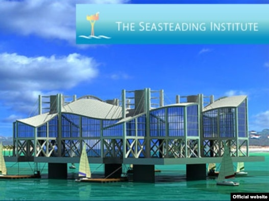 Макет островного проекта института Seasteading