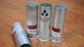 Tear-gas canisters used to disperse unruly crowds in Ismayili in January
