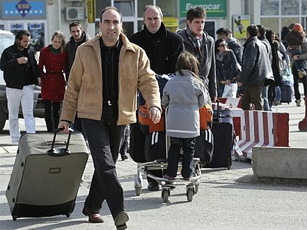 kabul airport arrivals. New arrivals at Pristina#39;s