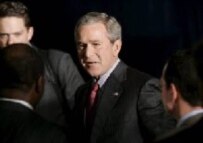 President Bush after a recent speech on Iraq (epa)