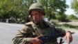 Georgia - Russian army check point nearby village of Igoeti, 50 kilometers (31 miles) from Tbilisi, 16Aug2008, 
