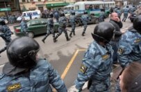 Previous opposition marches have been broken up by police (RFE/RL)