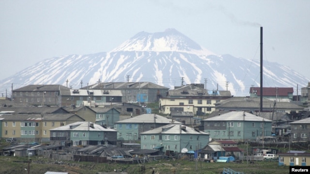 Kunashiri Island, one of four islands known as the Southern Kuriles