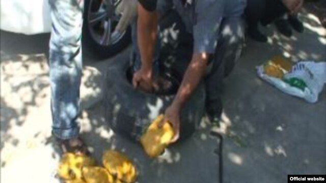 A drug seizure in Tajikistan's Soghd province in August 2011